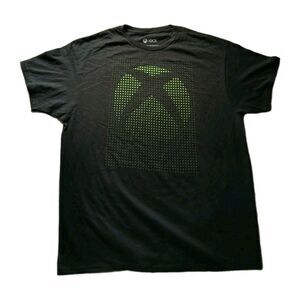 Microsoft XBOX Shirt Black/Green Video Game 360 Logo Mens XL 2020 100% Cotton